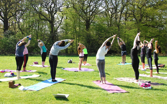 ภาพประกอบการยืดเหยียดอย่างผ่อนคลาย